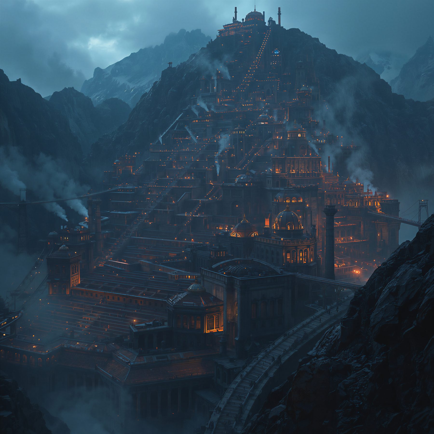 The Scales at blue hour